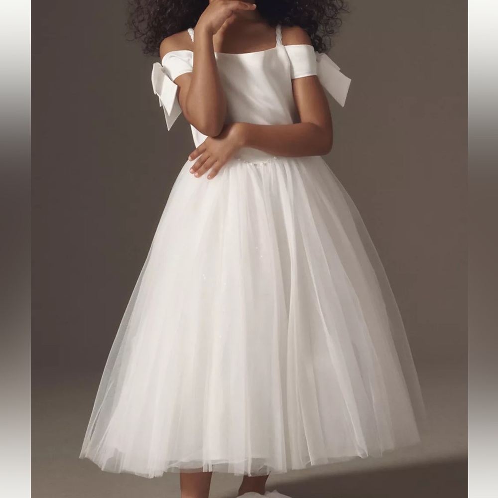 BHL Princess Daliana White Flower girl Dress NWT